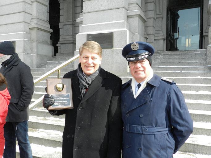Senator Scheffel receives the Golden Apple of School Choice Award from the Cyberschool Families and the Colorado Cyberschools Association. Senator Scheffel receives the Golden Apple of School Choice Award from the Cyberschool Families and ...