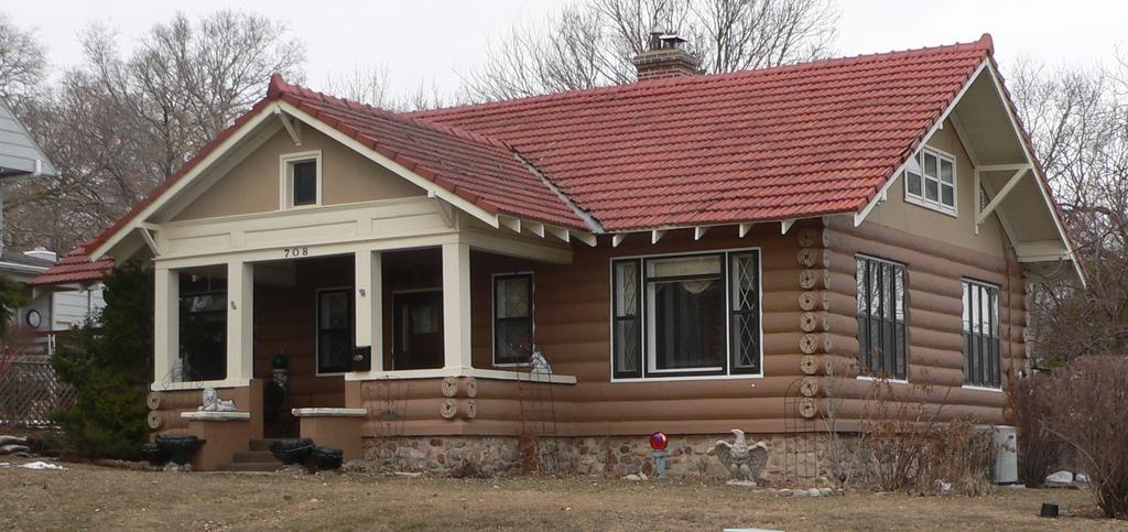Arthur C. Ellerman House from SE.JPG Arthur C Ellerman House located at 708 W 5th Street in Yankton South Dakota ; seen from the southeast The 1912 house is listed in the National Register of Historic Places own Ammodramus 2011-03-11 ...