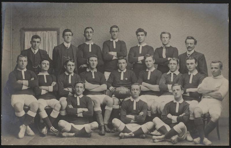 Davids Rugby Union Team, 1908 (8286975264).jpg Format Postcard photographic print Rights Info No known restrictions on publication Part Of Powerhouse Museum Collection General information about the Powerhouse Museum Collection is available ...