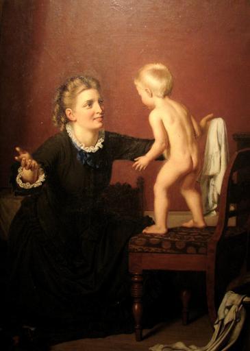 Den lille Dreng skal i Bad (Wenzel Tornøe).JPG Den lille Dreng skal i Bad 1873 Wenzel Tornøe 1844 � 1907 Nationalmuséet i København own 2012-12 Orf3us Nationalmuseet Wenzel Tornøe PD-old-100