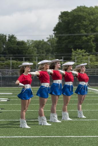 Five of the approximately 75 Kilgore College Rangerettes, a choreographed dance team that first formed in 1940 LCCN2014633371.tif 1 photograph digital tiff file color Notes The Kilgore College Rangerettes perform not only at football and ...