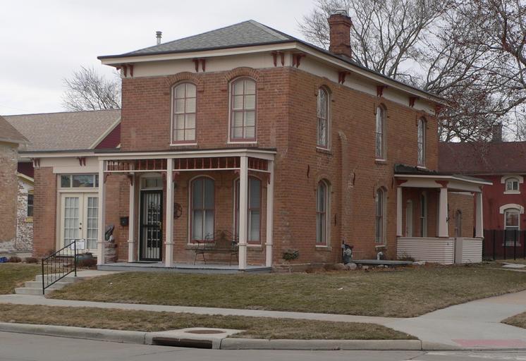 Governor John L. Pennington House from SE.JPG Governor John L Pennington House located at 410 E 3rd Street in Yankton South Dakota ; seen from the southeast The 1875 Italianate house is listed in the National Register of Historic Places own ...