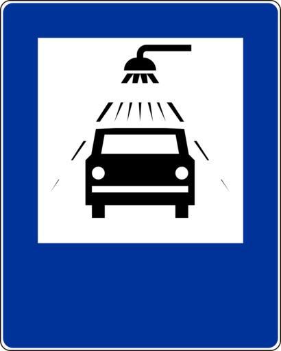 Znak D-26b.svg Polish road sign D-26b Car wash Znak drogowy D-26b Myjnia ---- Rysowany wg Załącznika http //sipdata-abc lex pl/dane/dzienniki/03/d03l81/zal1_9 pdf Konstrukcje znaków drogowych pionowych Dz U 220 poz 2181 do Uchwały ...