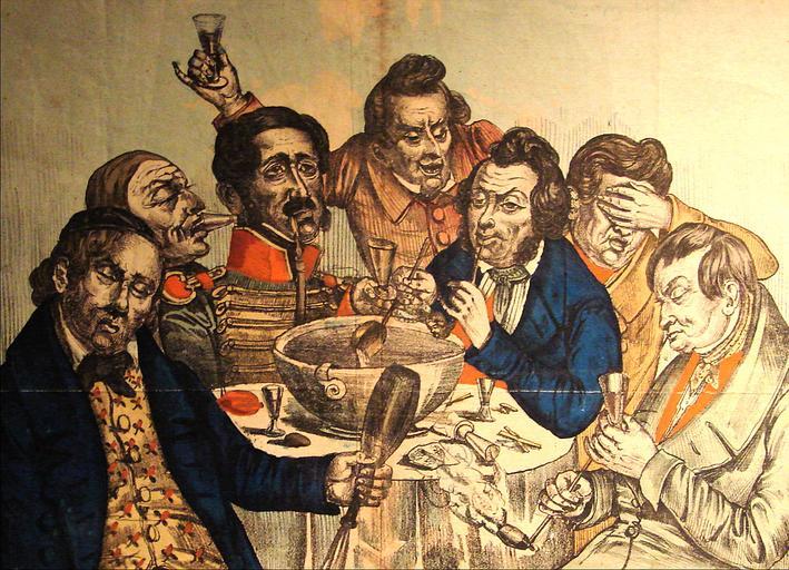 Punchelauget.JPG Punchelauget ubekendt kunstner Nationalmuséet København own 2012-12 Orf3us Punch bowls in art Nationalmuseet