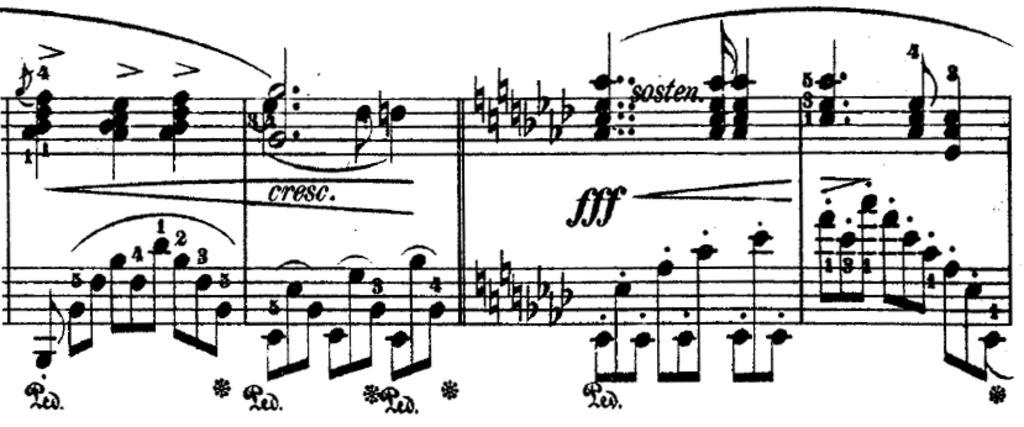 Chopin nocturne op27 1c.png Modulation to Ab major of Chopin's Nocturne Op 27 No 1 http //imslp org/wiki/Special ImagefromIndex/00463 Chopin Karl Klindworth 1830-1916 Franz Xaver Scharwenka 1850-1924 Published 1882 PD-old Nocturnes by ...
